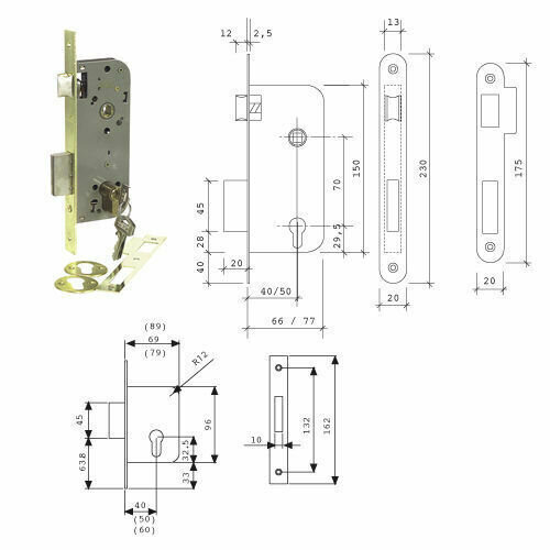 Cerradura Tesa 2031-hl/40