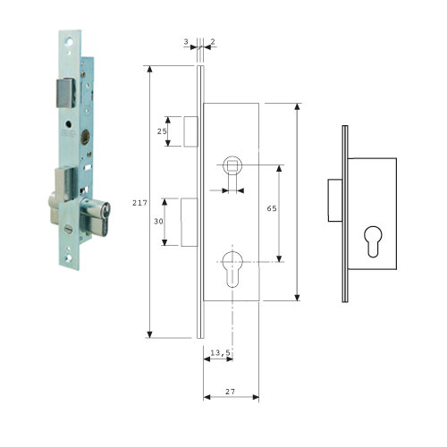Cerradura Tesa 2201-hz/15