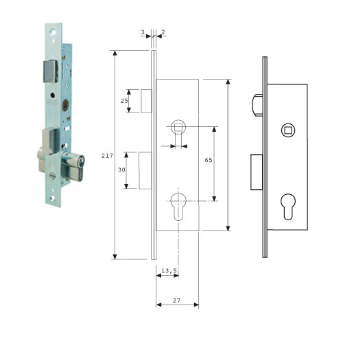 Cerradura Tesa 2206-hz/15