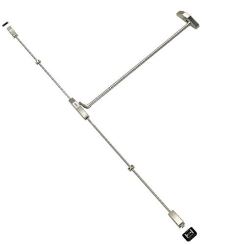 Cerradura Tesa Antipanico 1930 /90x8 Negra y Roja