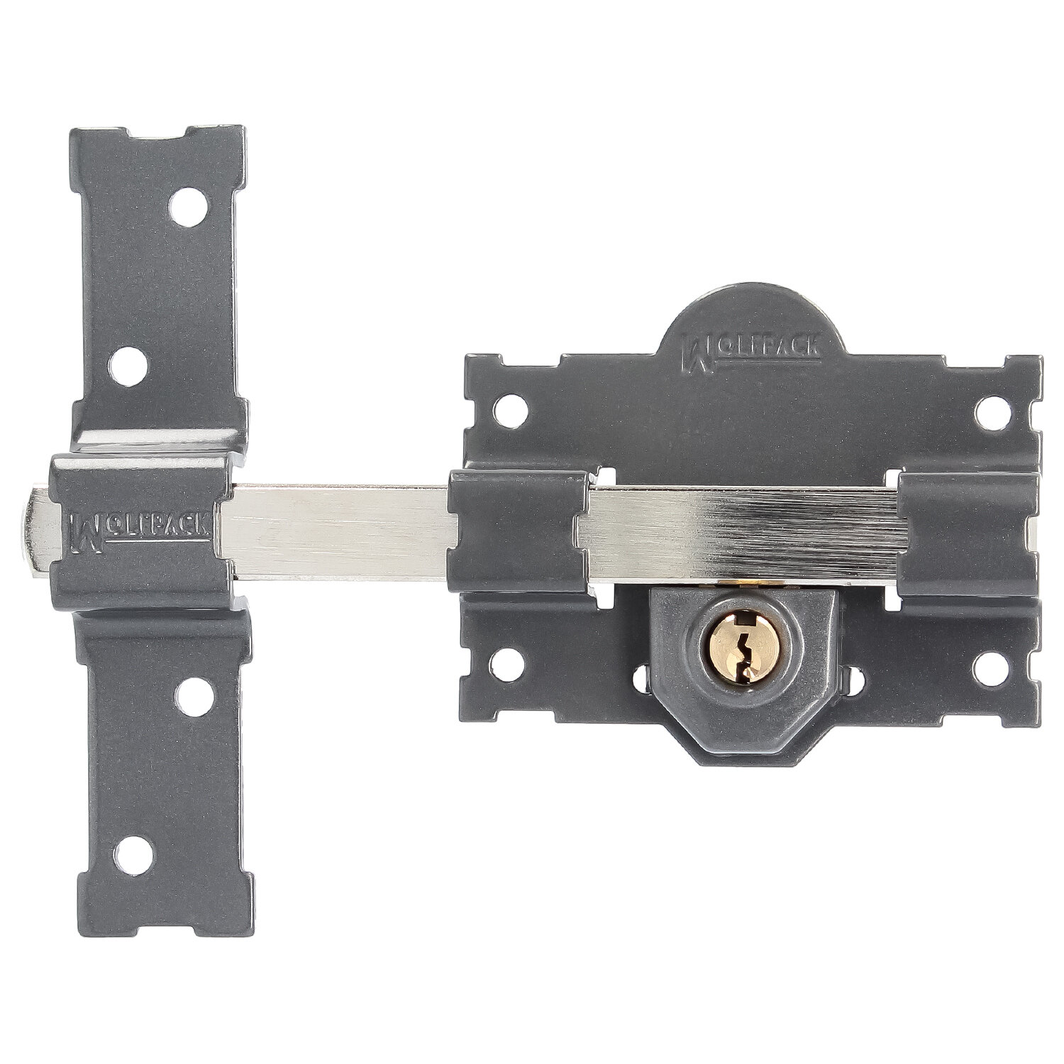 Cerrojo b-3 llave y pulsador pasador de 161mm cilindro redondo de 70mm