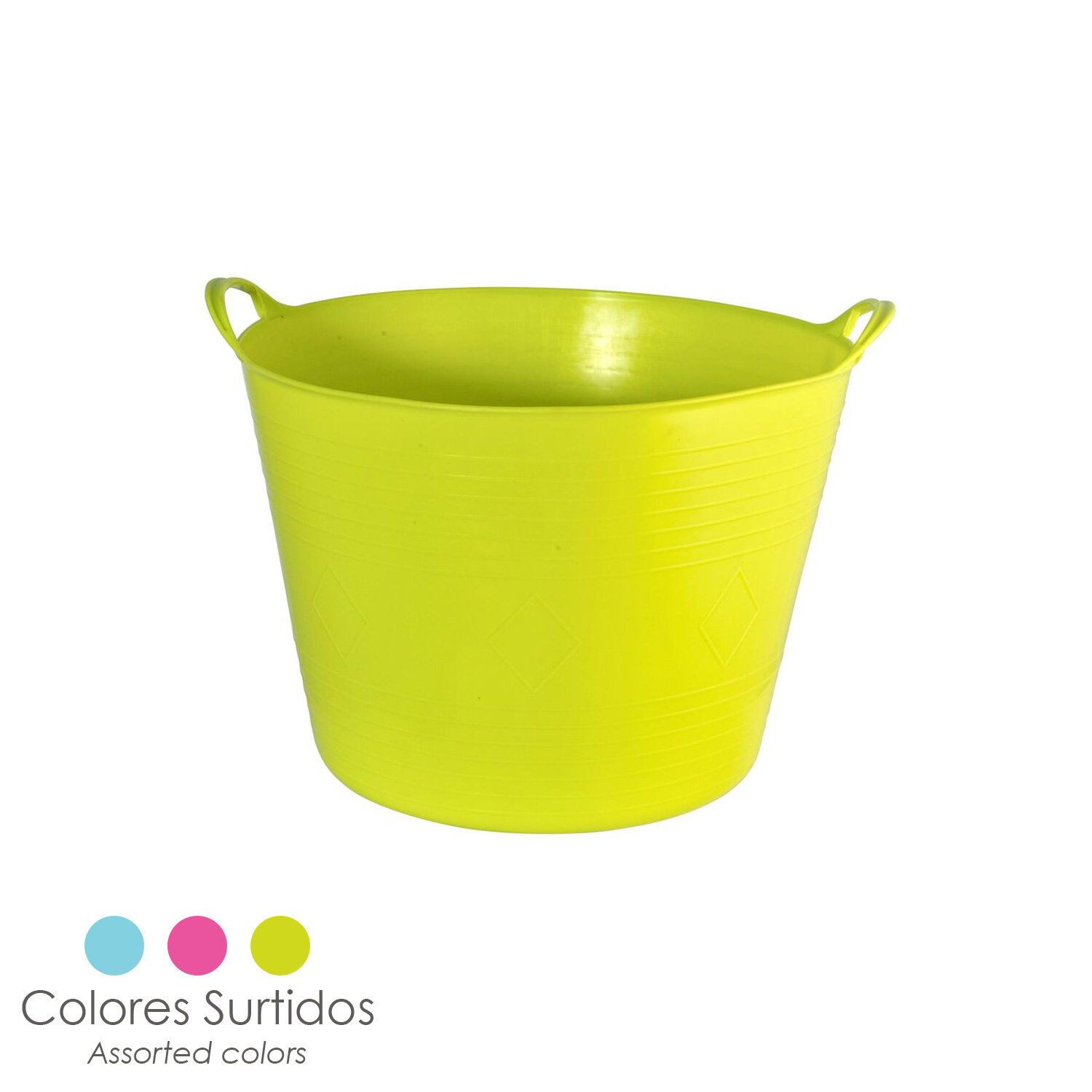 Cesta Ordenacion Colada Polipropileno 15 litros.  � 36 x 25 (Alt.) cm. Colores Surtidos