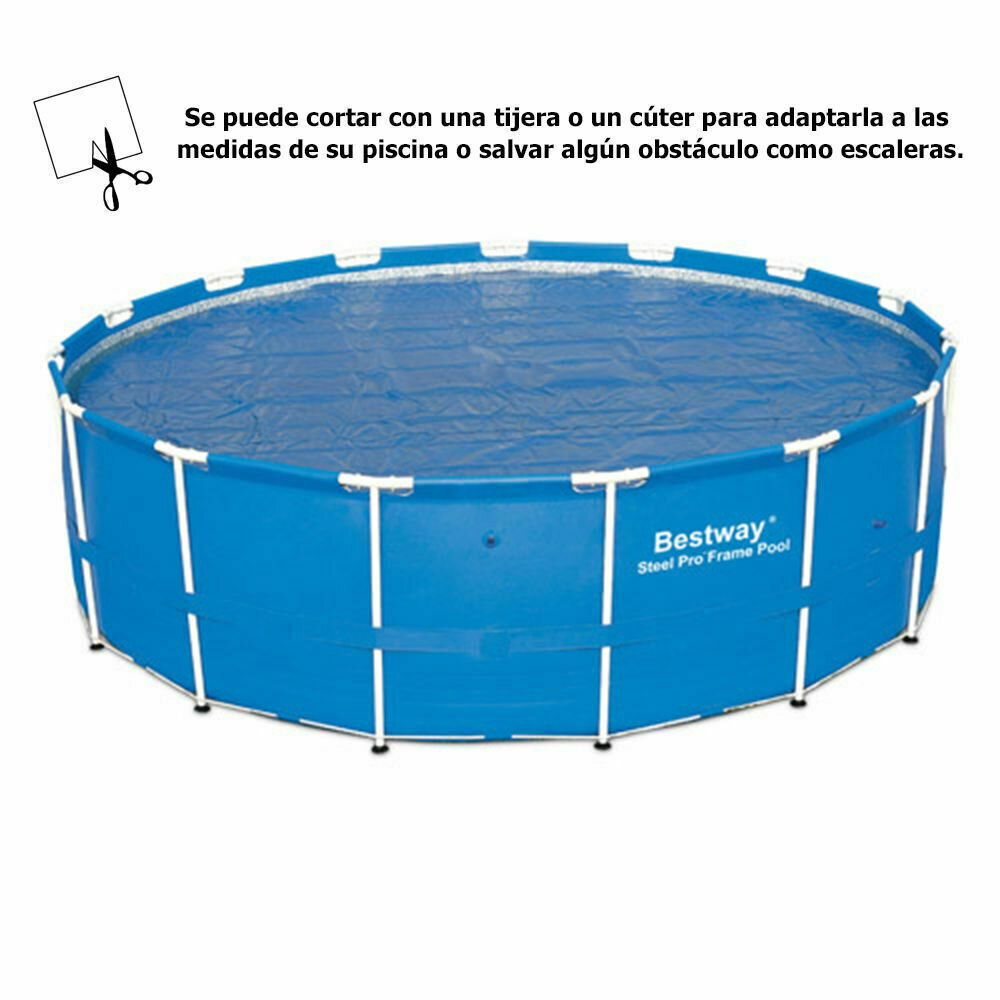 Cobertor Solar Para Piscinas Estructura Metálica  488 cm.