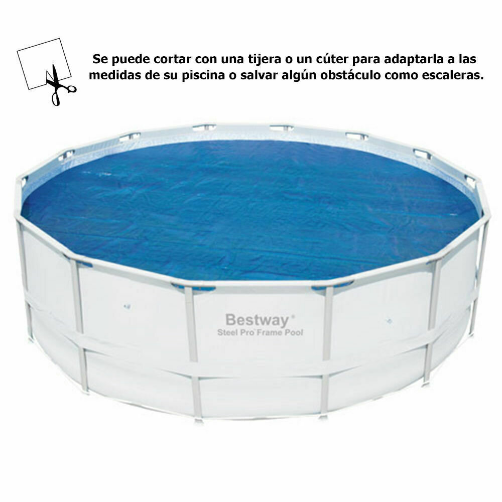Cobertor Solar Para Piscinas Estructura Metálica 427 cm.