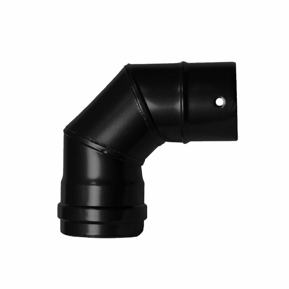 Codo Estufa Pellet Vitrificado �80 mm  90�