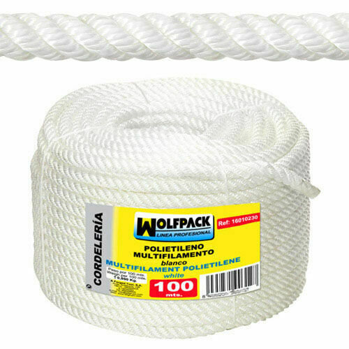 Cuerda Polipropileno Multifilamento (Rollo 100 m.)    6 mm.
