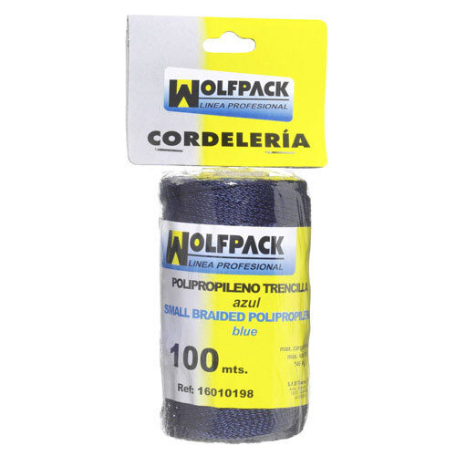 Cuerda Trencilla Polipropileno Azul (Bobina 100 Metros)