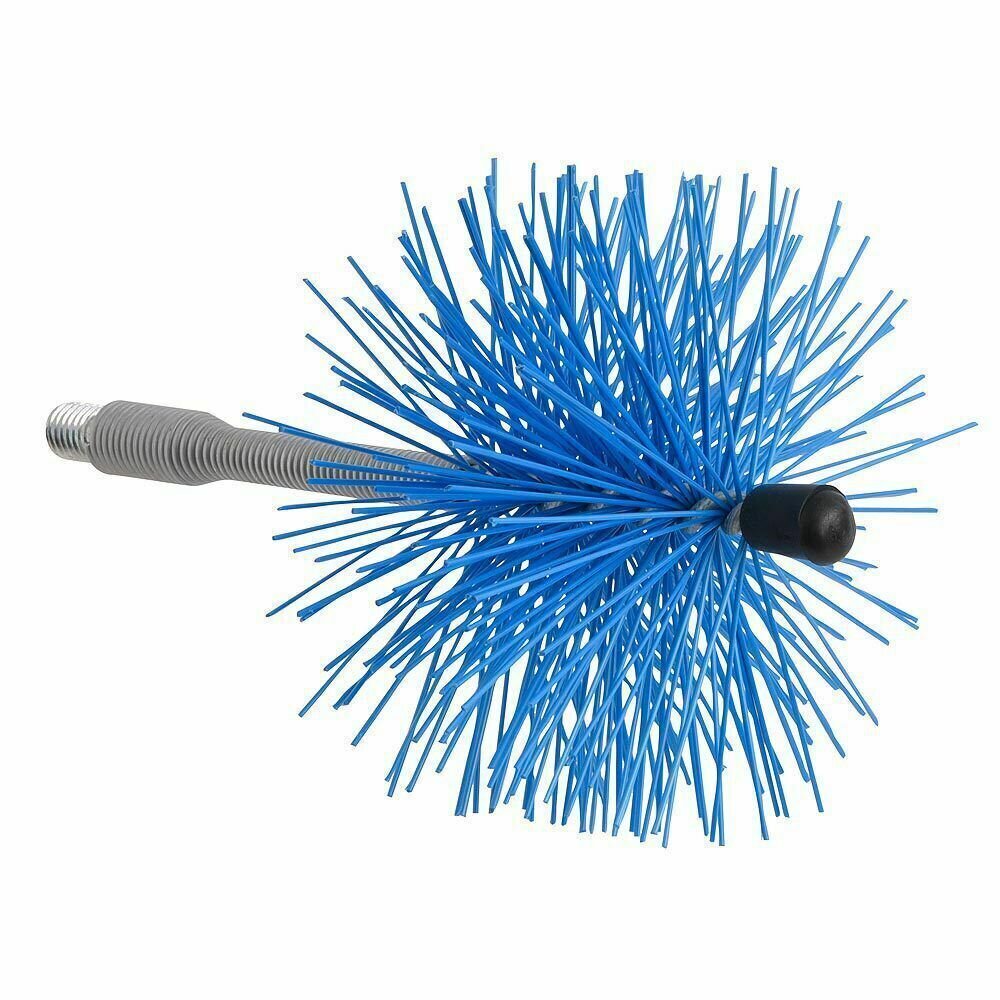 Deshollinador Cepillo Nylon Eje Flexible 120 mm.