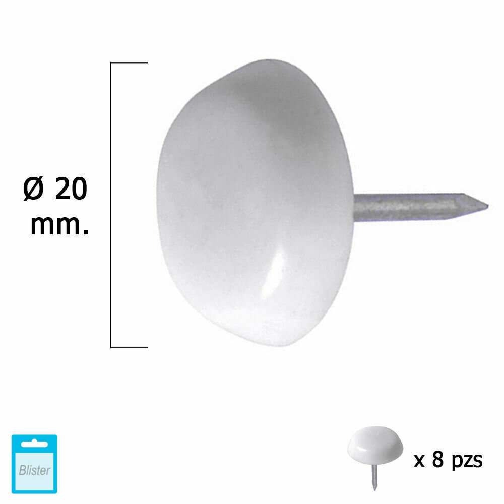 Deslizante Grande Blanco �20 (Blister 8 Unidades)