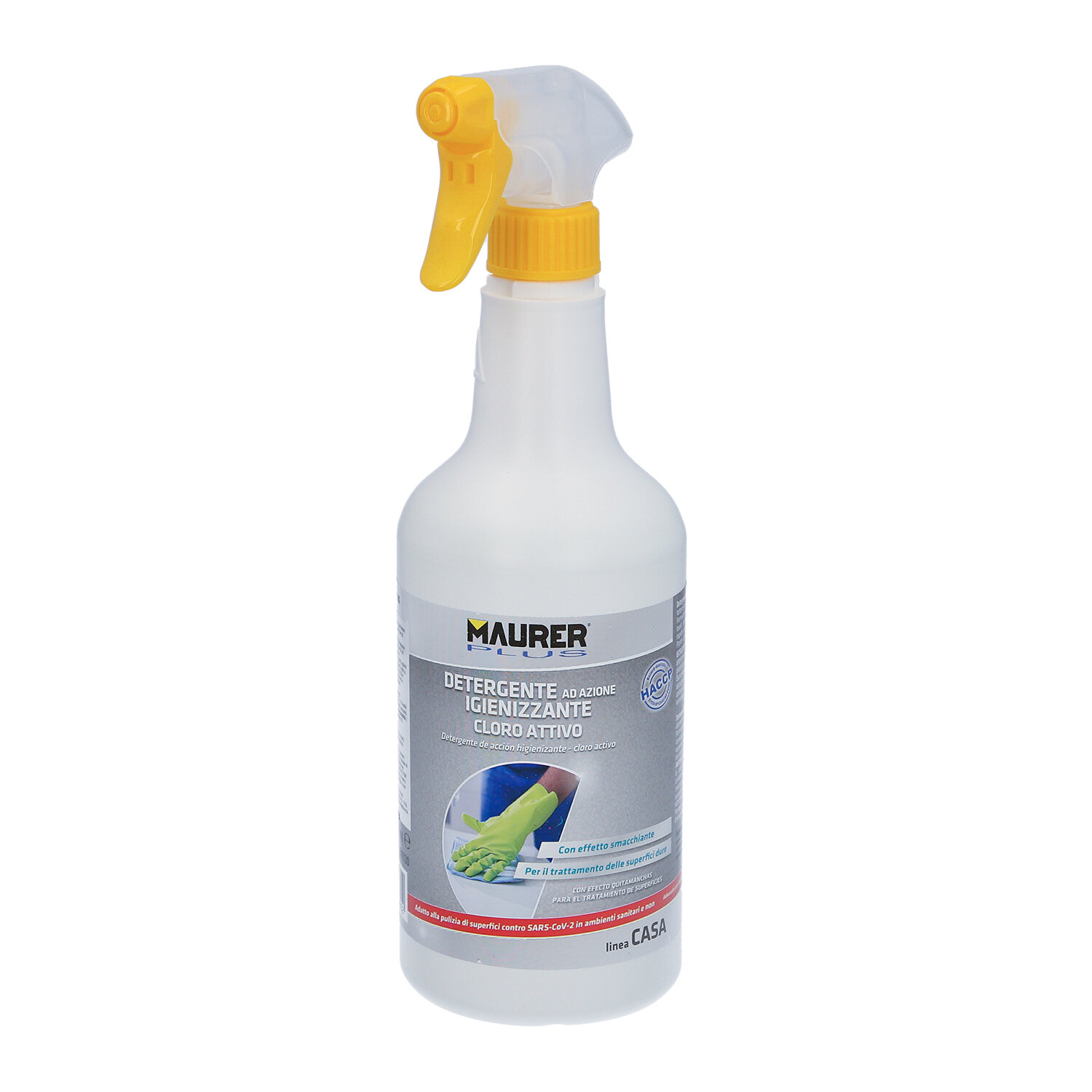 Detergente Cloro Activo, Formato 750ml, Higienizante, Desinfectante,