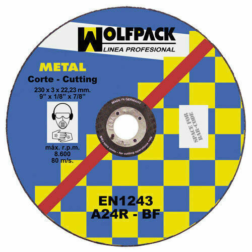 Disco Corte Abrasivo Metal 300x3,0x30 mm.