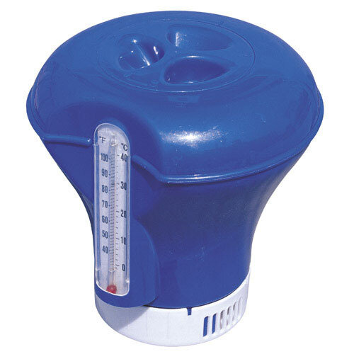 Dispensador Cloro Flotante Ajustable Con Termmetro ( 18,5 cm.)