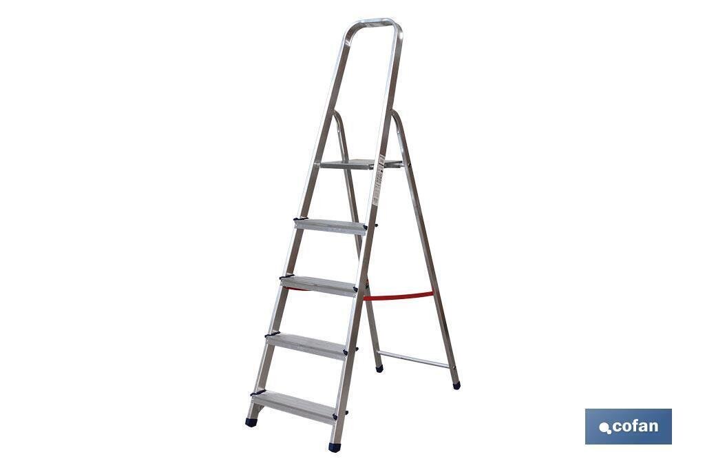 ESCALERA ALUMINIO 8 PELDA�OS Y 1,85 MTS ALT. UTIL