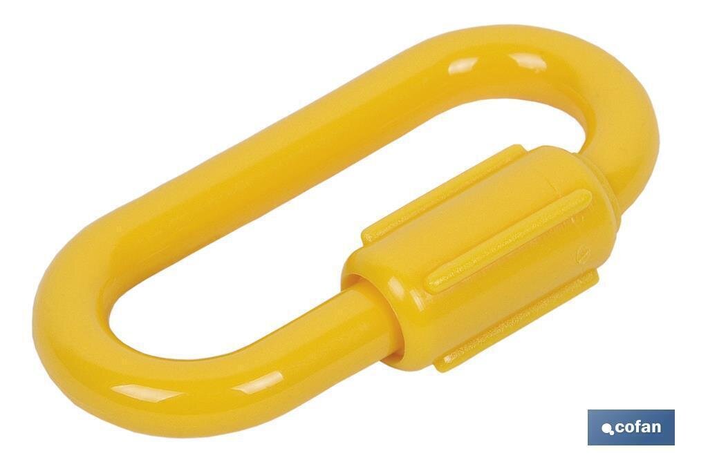 ESLABON UNION CADENA PL�STICO 8mm AMARILLO