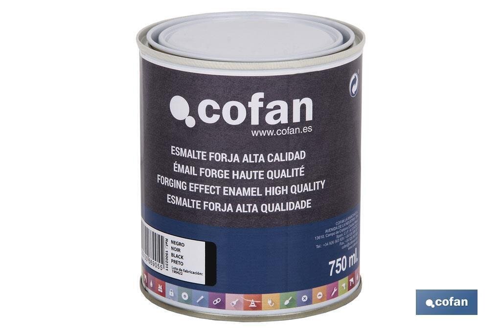 ESMALTE FORJA ALTA CALIDAD (750 ML) "NEGRO"