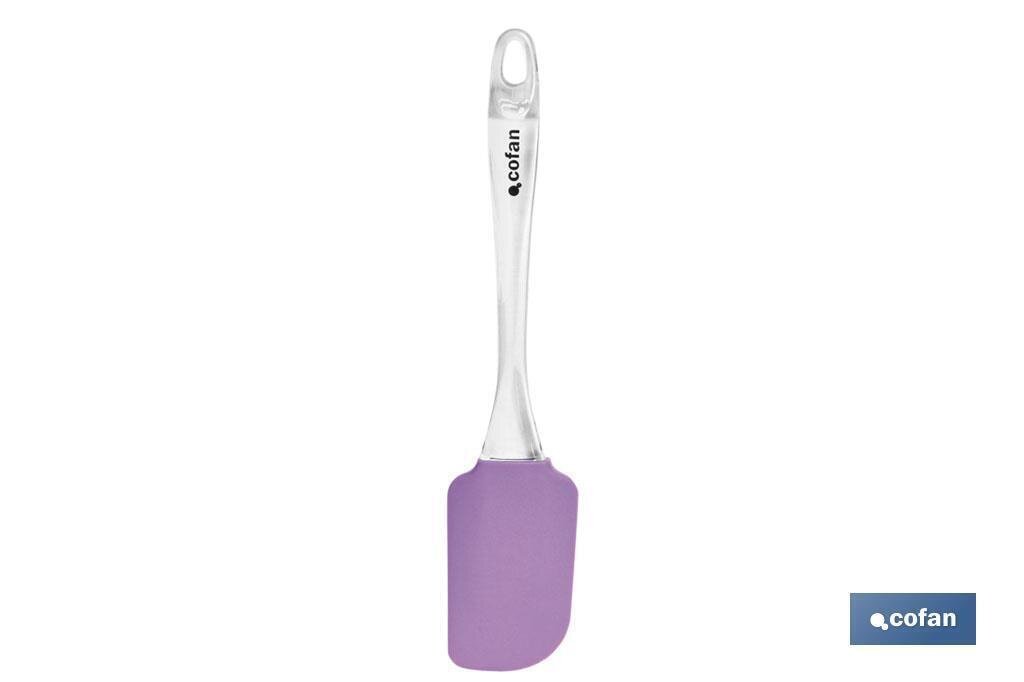 ESP�TULA DE SILICONA MORADA MODELO VERGINI 25 CM