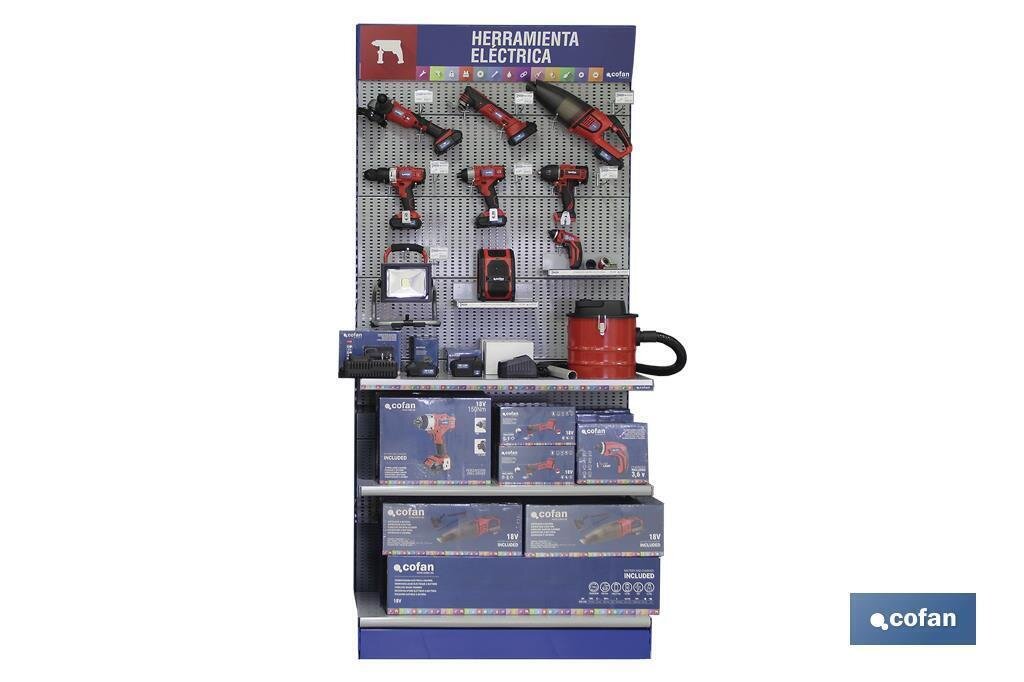 EXPOSITOR MODULAR DE HERRAMIENTA EL�CTRICA A BATER�A