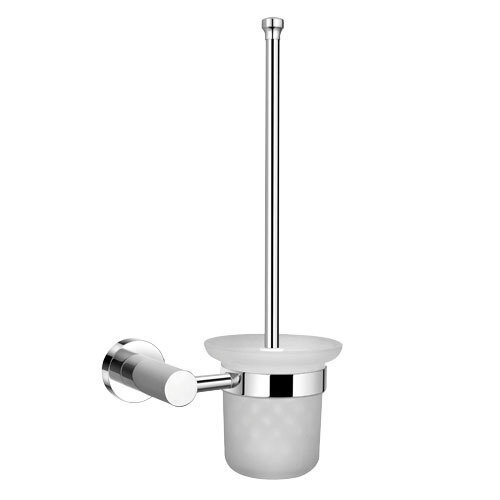 Escobillero Maurer Wc Pared Cristal Frost  Inoxidable