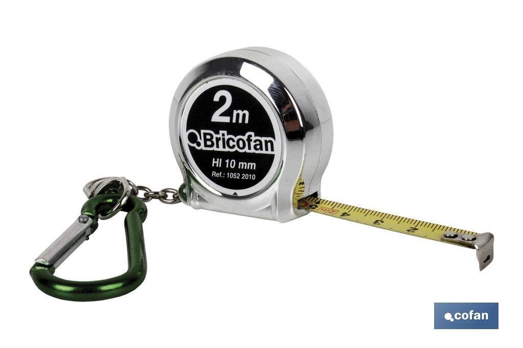 FLEX�METRO METAL+MOSQUET�N 10MM X 2 MTS