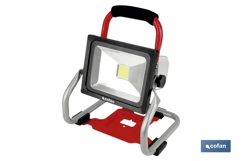 FOCO LED PORT�TIL A BATERIA Li-ion 18V 20W