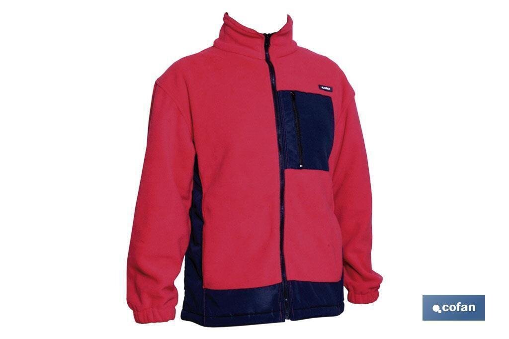 FORRO POLAR ROJO Y AZUL MODELO URBION T-XXXL