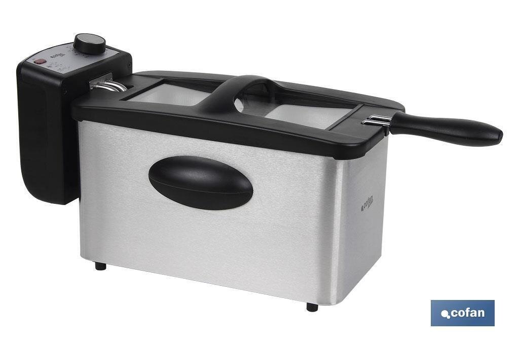 FREIDORA ELECTRICAL ACERO INOXIDABLE 3L 2000W MODELO RIAZA