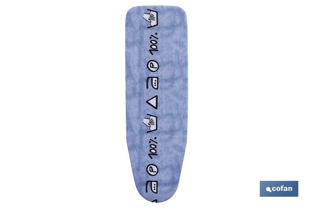 FUNDA ACOLCHADA PARA TABLA DE PLANCHAR 135X53 CM MODELO 10
