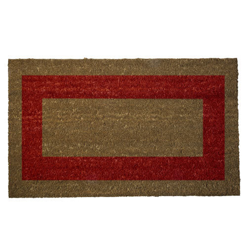 Felpudo Fibra Coco Raya Roja 40x60 cm.