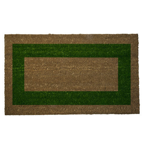 Felpudo Fibra Coco Raya Verde 45x75 cm.