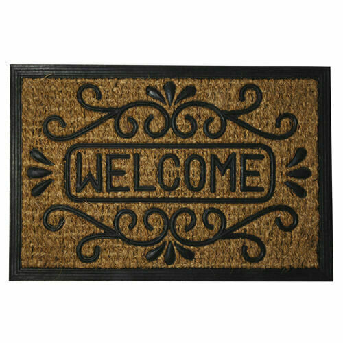 Felpudo Fibra Coco y Goma Welcome 40x60 cm.