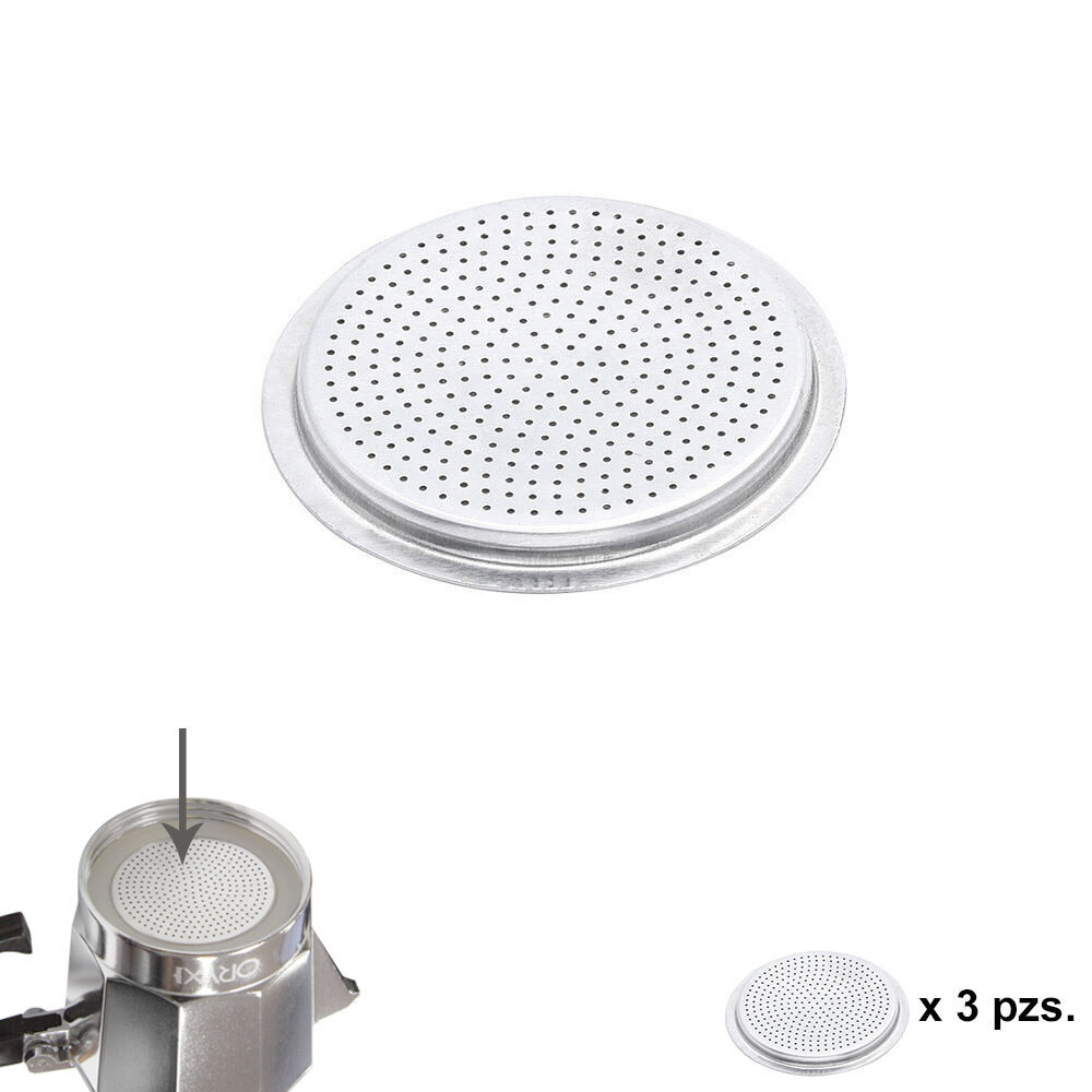 Filtro Cafetera Aluminio Classic / Inducci�n 2 Tazas (3 Unidades)