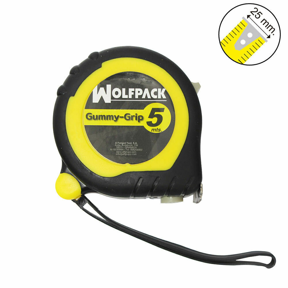 Flexometro Magnetico Grip Topline 5 metros / 25 mm. Con Freno