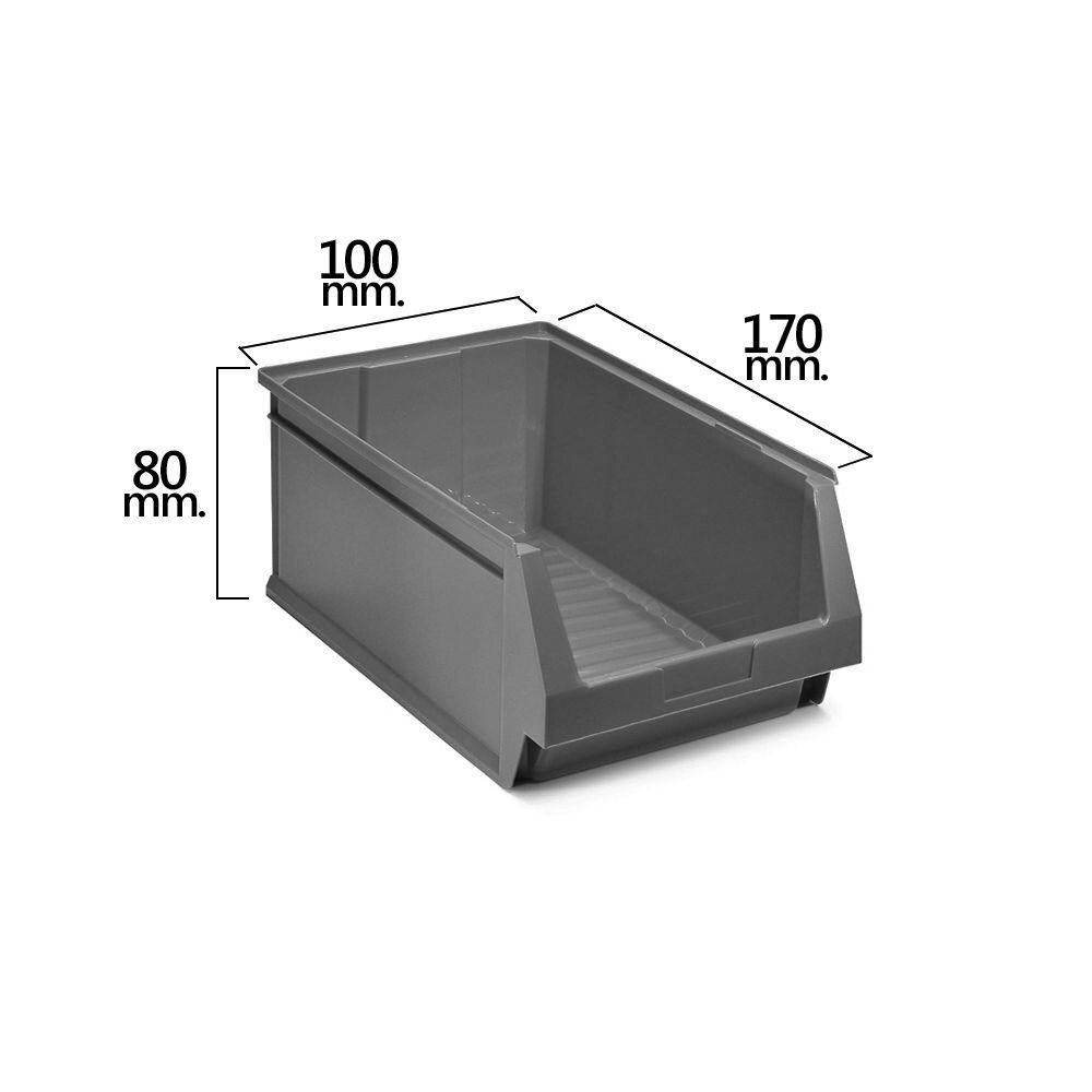 Gaveta Apilable Almacenamiento Gris N�51 170x100x80 mm.  (1/6)