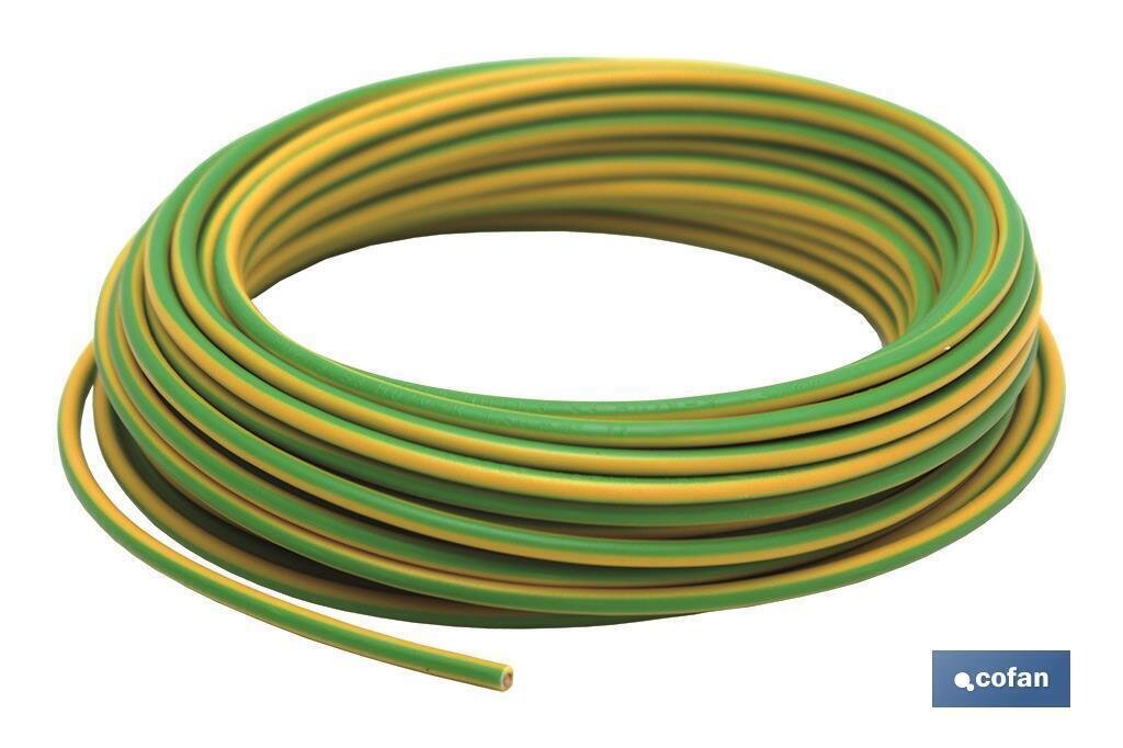 HILO FLEXIBLE H07V-K AM/VER (10 M) 1X1,5MM