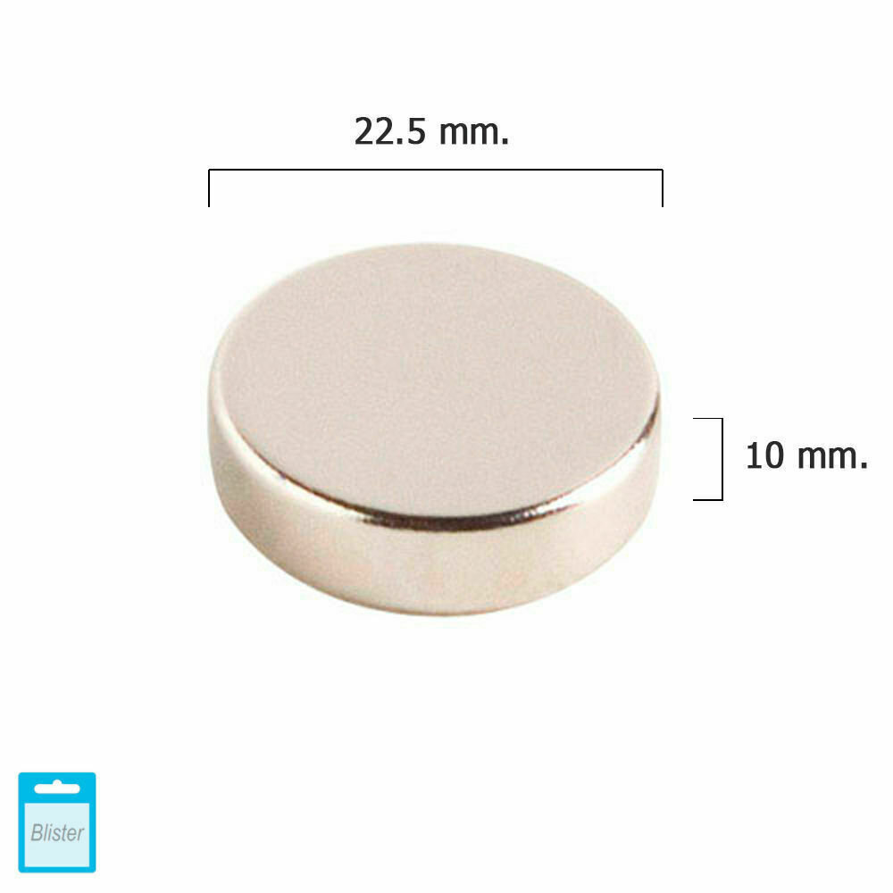 Iman Wolfpack Neodimio Redondo � 22,5x10 mm. (Blister 1 Pieza)