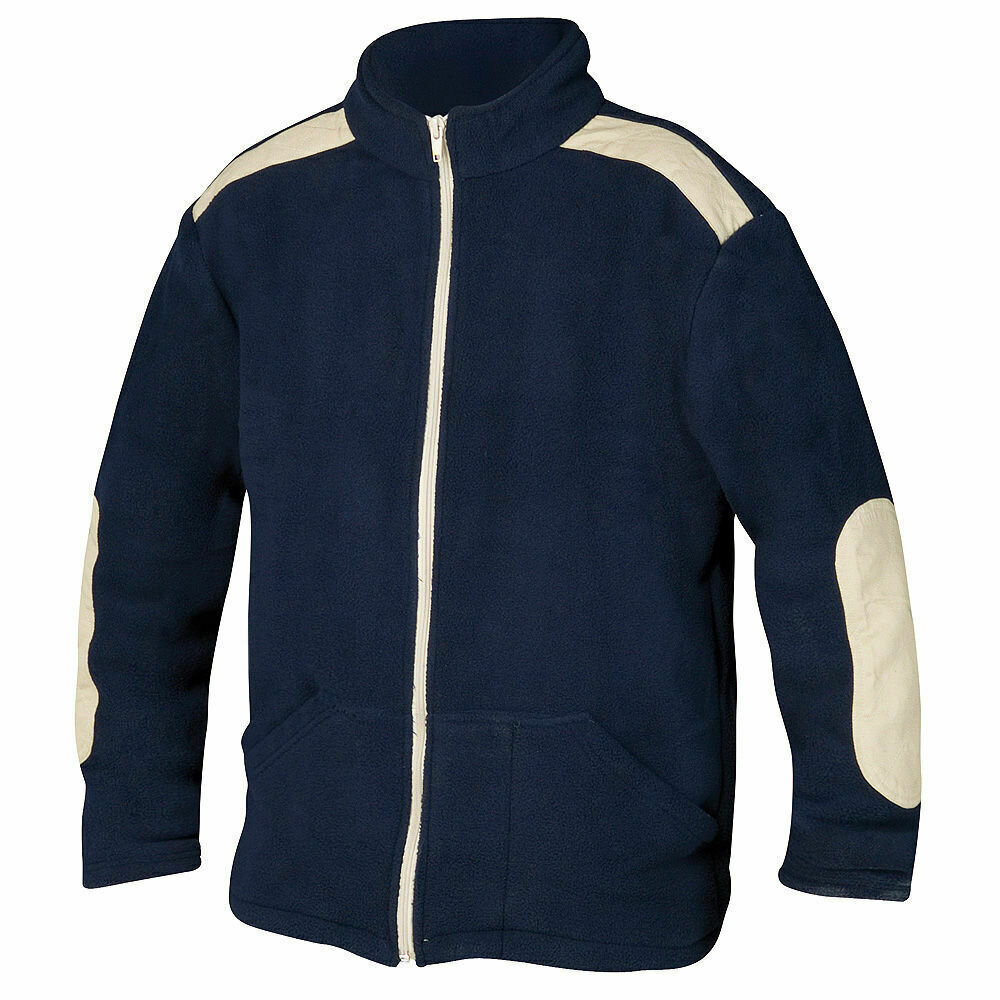 Jersey de Trabajo Forro Polar Con Cremallera Azul Talla  XXL