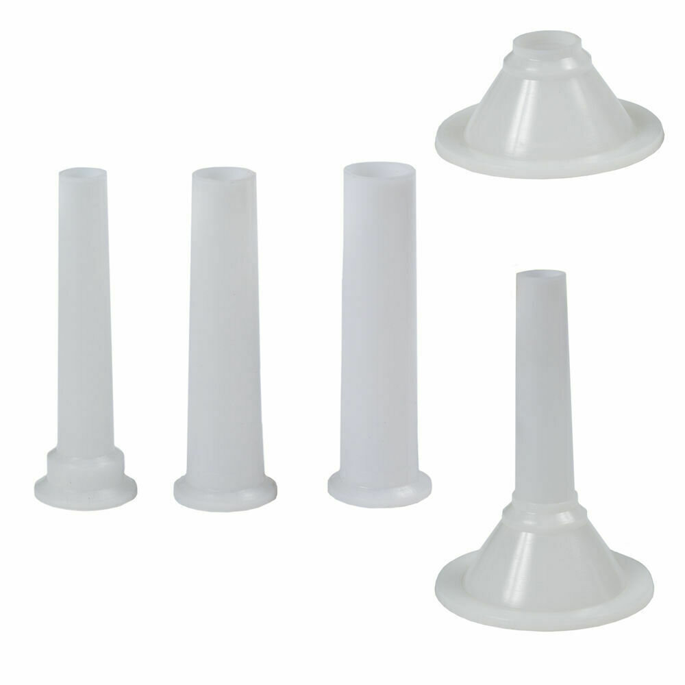 Juego Embudos Plastico Para Maquina Picar Carne N�  5 (4 Piezas)