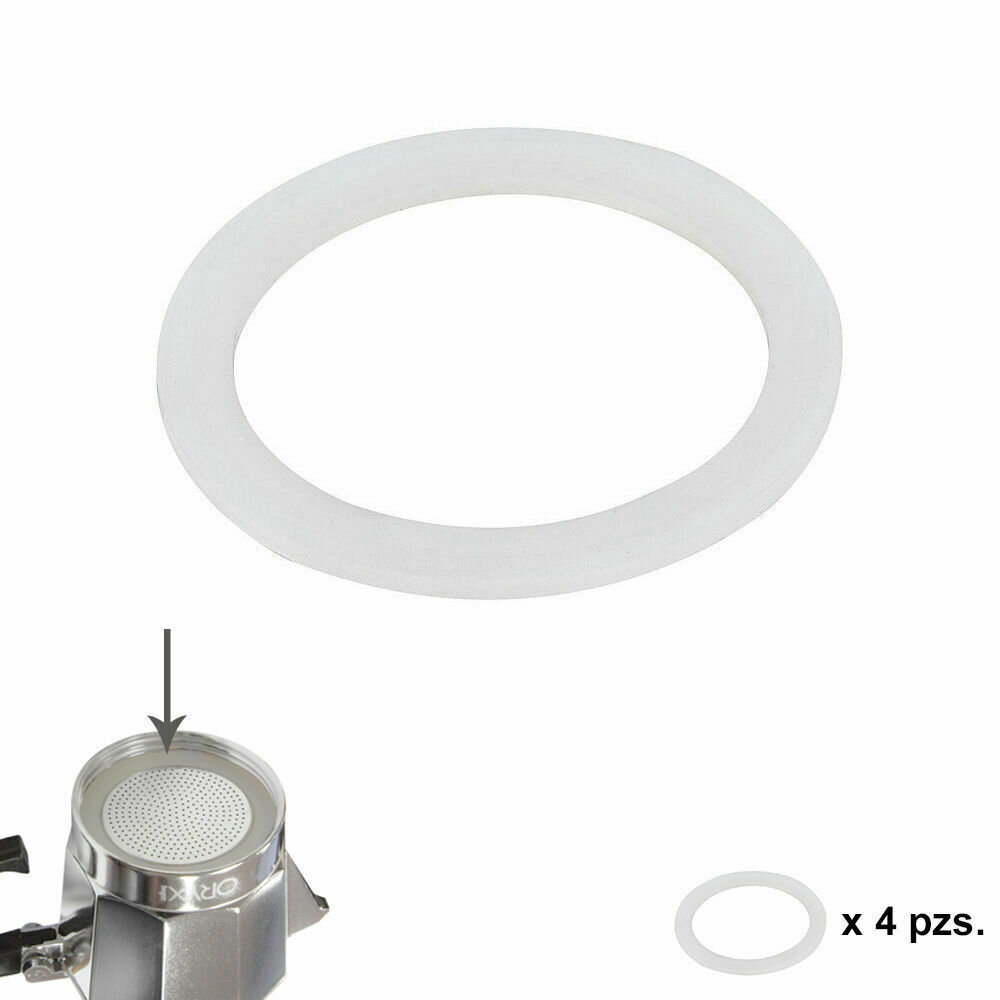 Junta Goma Silicona Cafetera Aluminio Classic / Inducci�n 9 Tazas (4 Unidades)