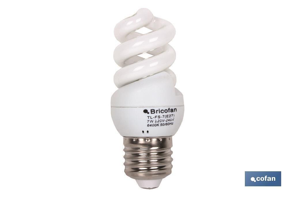 LAMPARA B. CONSUMO TRI ESPIRAL 2700K 7W/E27