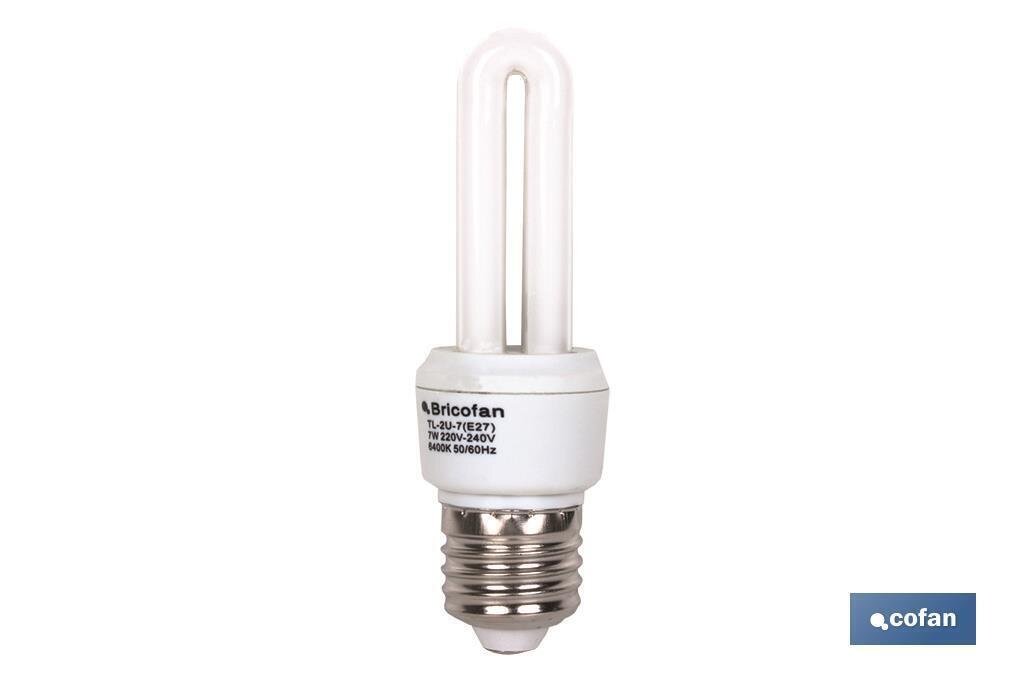LAMPARA BAJO CONSUMO TRI 2700K 2U 7W /E27