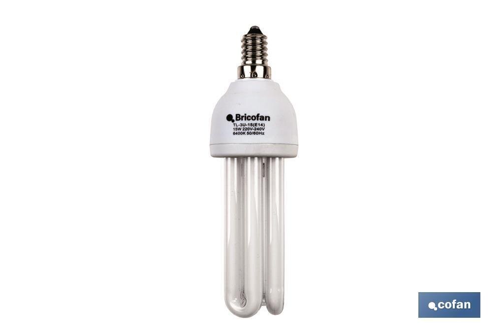 LAMPARA BAJO CONSUMO TRI 2700K 3U 15W /E14