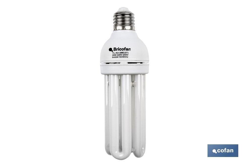 LAMPARA BAJO CONSUMO TRI 2700K 4U 28W /E27