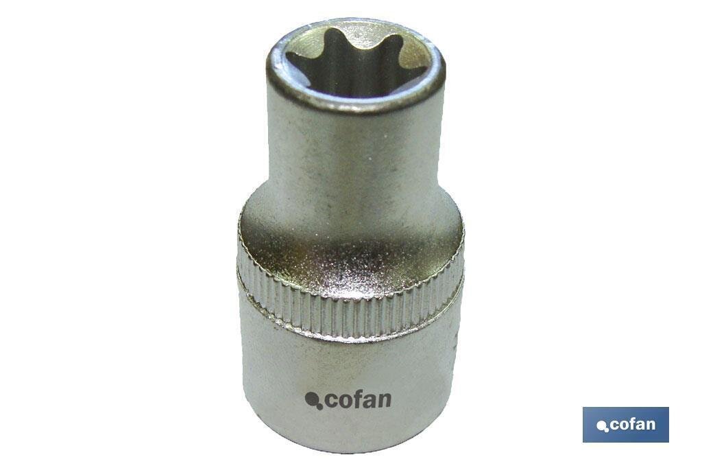 LLAVE DE VASO 1/2" TORX HEMBRA T-12