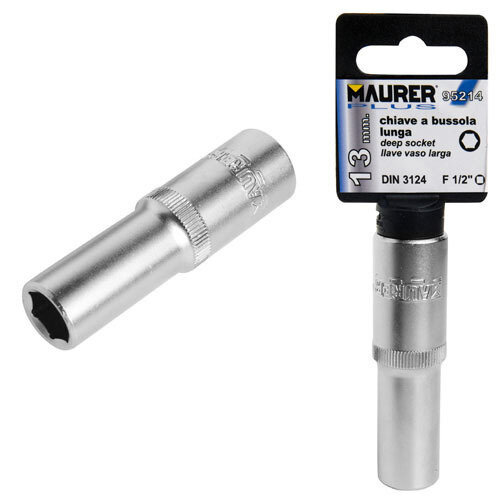 Llave Vaso Maurer 1/2 Hexagonal Larga  9mm.