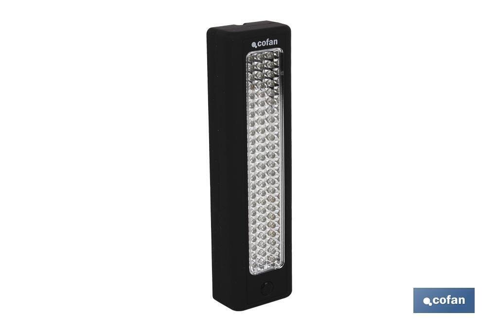 L�MPARA 72 LED RECT�NGULAR IM�N/GANCHO
