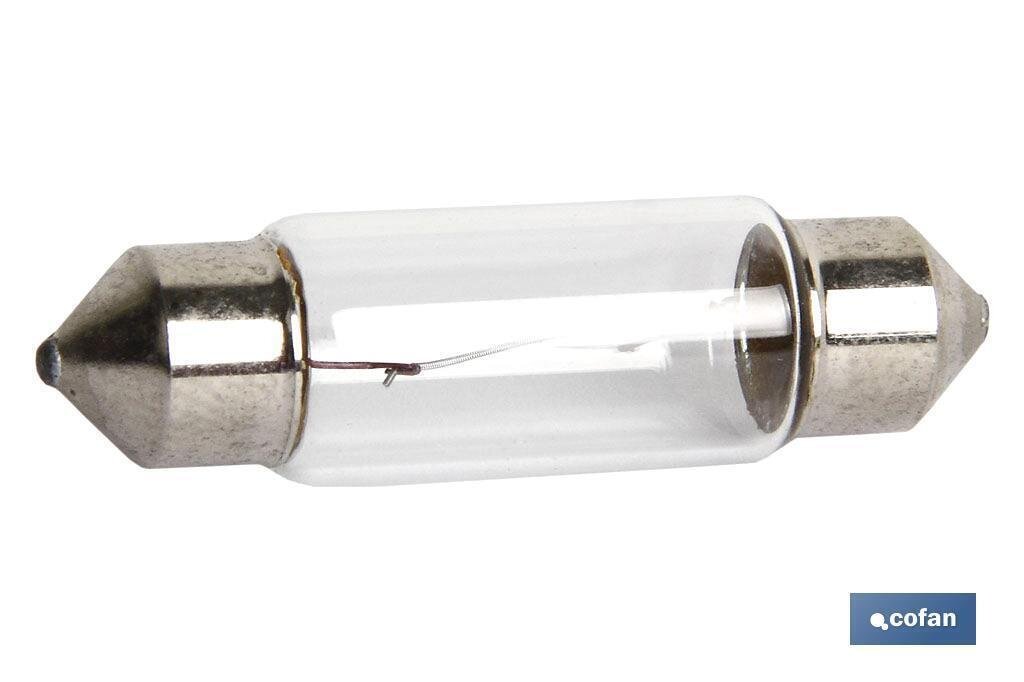 L�MPARA PLAFONIER C10W (11X38mm) 24V "venta unitaria"