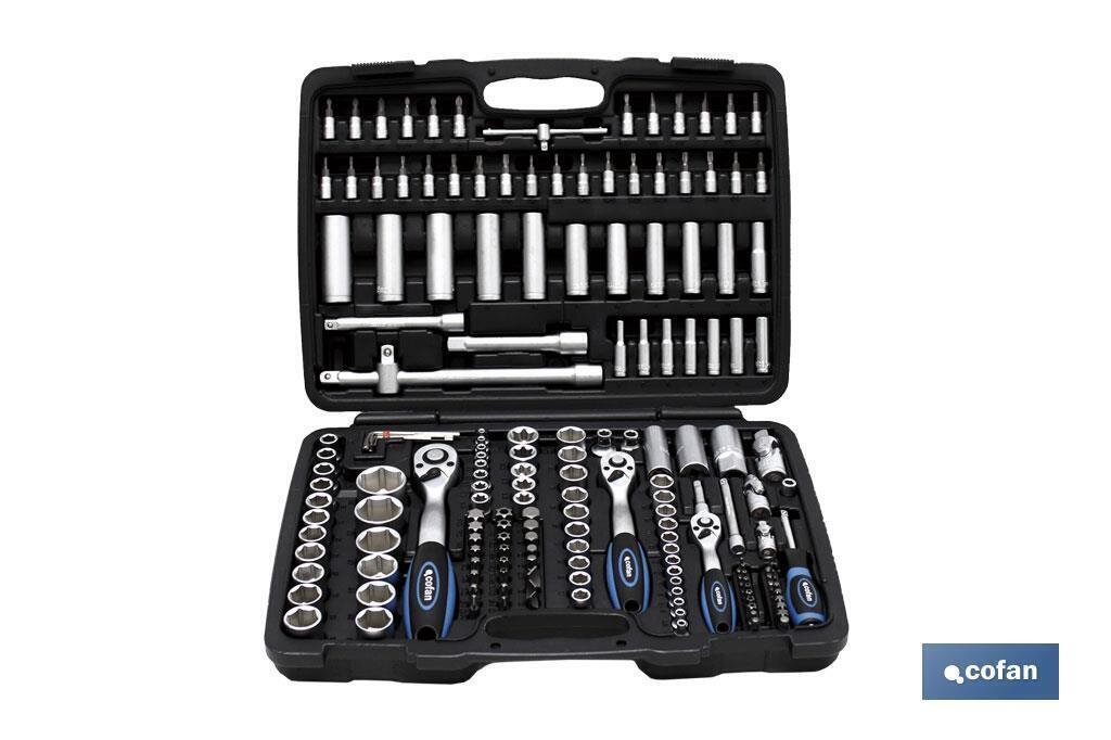 MALETIN 171 PCS PROFESIONAL 1/2", 3/8" Y 1/4"