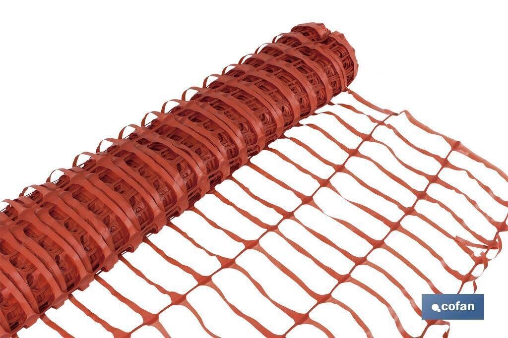 MALLA DE SE�ALIZACION OBRAS 1x50 m NARANJA