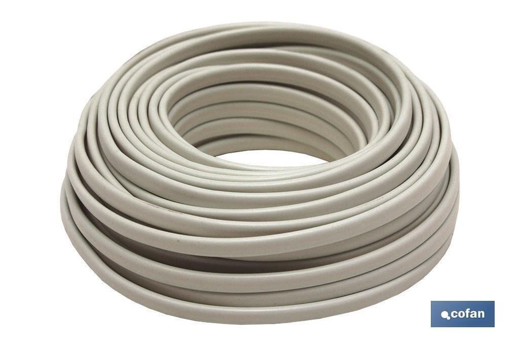 MANGUERA TELEFON�A COLOR MARFIL (10 M) 4X0,10