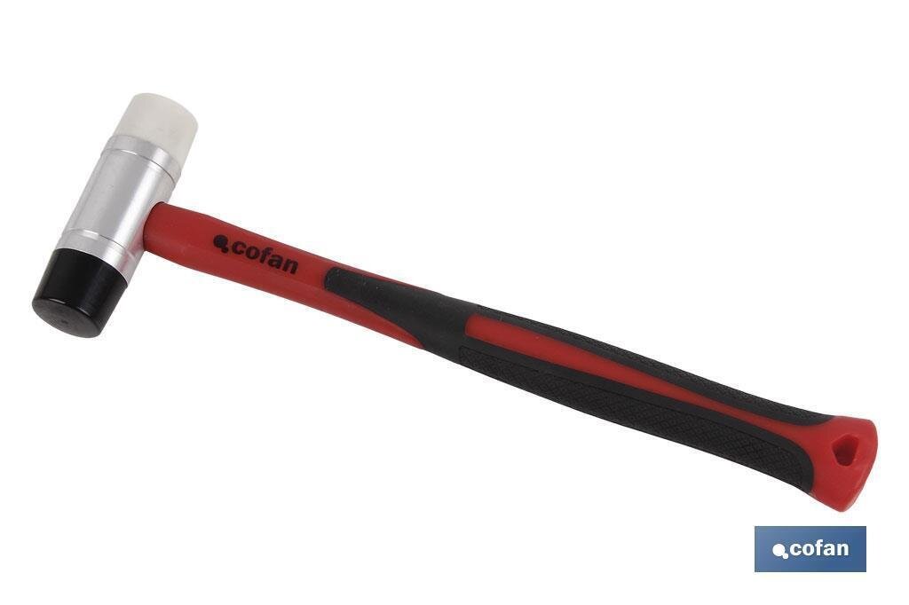 MARTILLO NYLON/PU �45 MM CON MANGO FIBRA